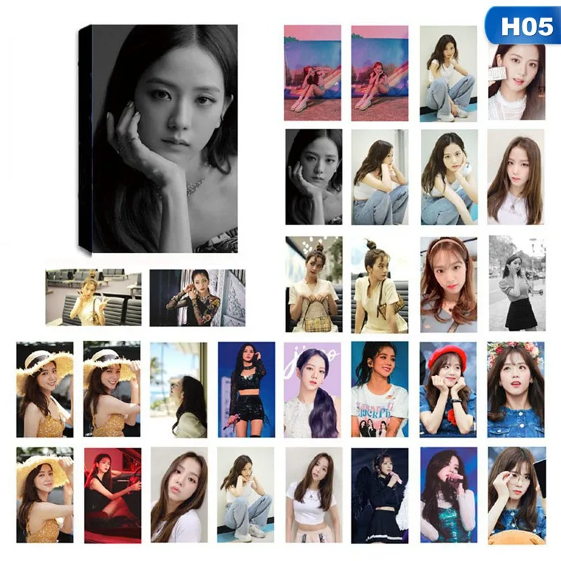 30 шт./компл. KPOP BLACKPINK альбом самодельные Бумага ЛОМО карта фото плакат Фотокарта вентиляторы подарок коллекция набор канцелярских принадлежностей - Цвет: H05