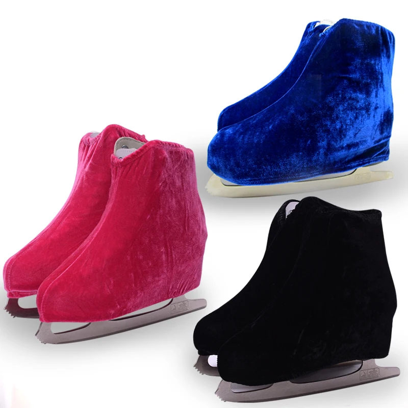 

1 pair Ice Skating Shoe Cover Figure Skating Shoes Cover Velvet Roller Skate Anti Dirty Cover Flannelette For Kids Adult S M L