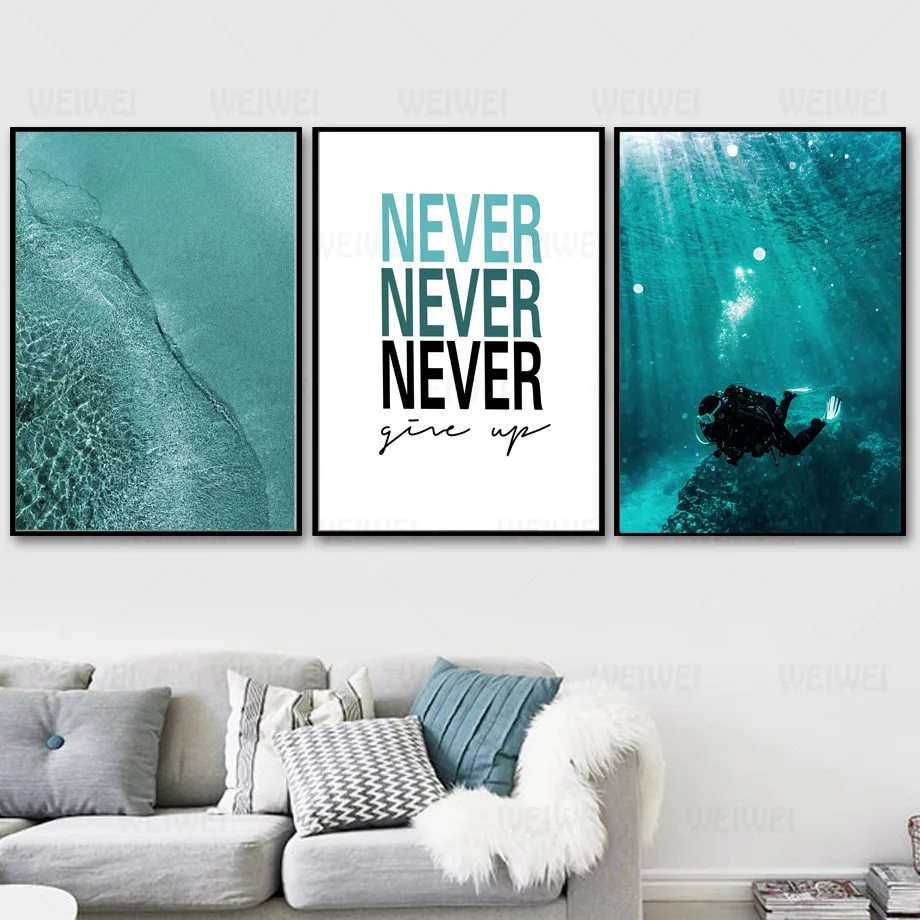 

There Is Sunshine In The Romantic Ocean Sea Decorative Paintings Living Room Decoration Home Decoration Canvas Painting