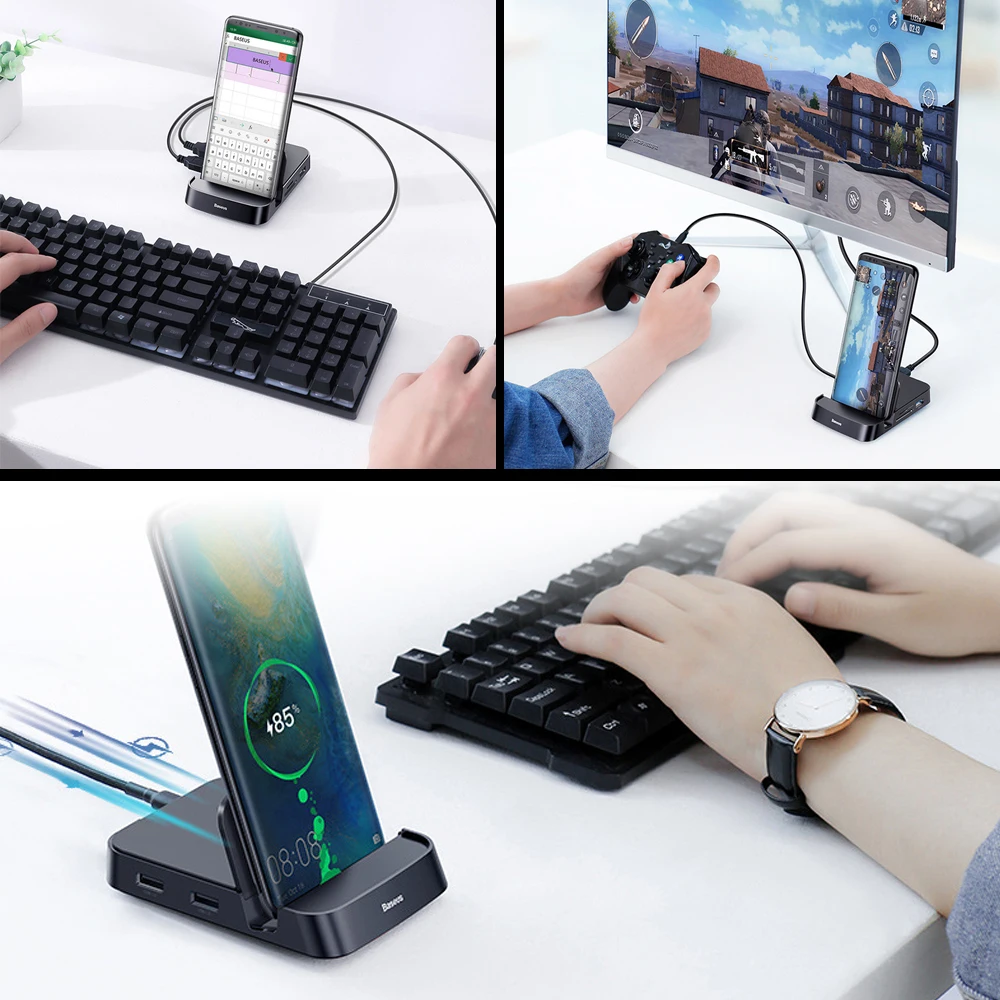 7 в 1 Тип C концентратор док станция USB к HDMI совместимый адаптер Комплект для Samsung