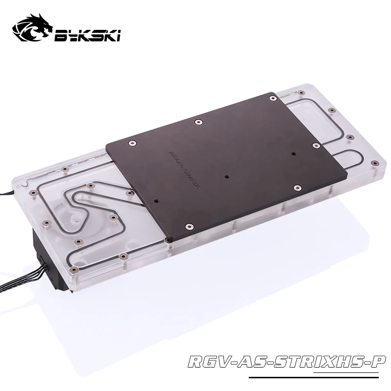 BYKSKI акриловая доска Водного Канала решение использовать для ROG Strix Helio чехол компьютера для процессора и GPU Блок охлаждения/3PIN RGB светильник