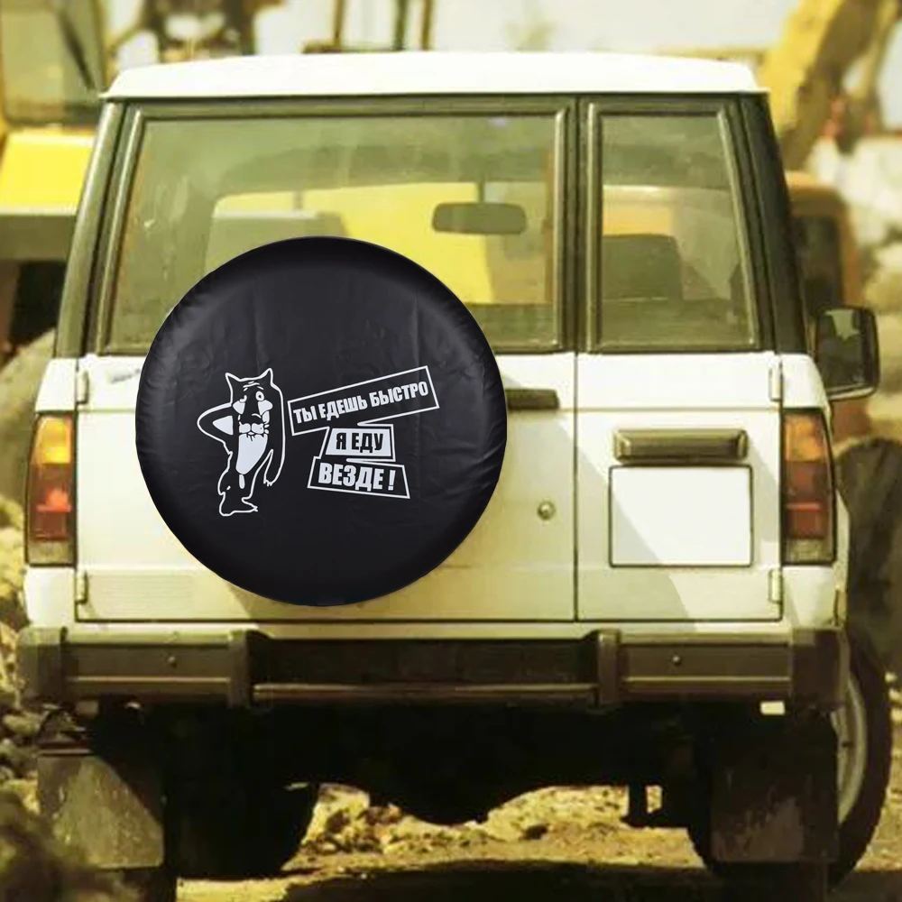 

Heavy-Duty PVC Leather Spare Wheel Tire Cover Case Pouch Protector Bag For Kia Sportage Mitsubishi Pajero Hyundai Galloper