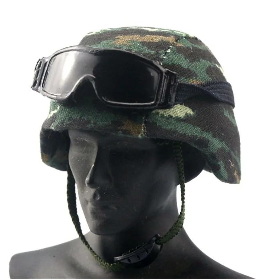 

1 / 6 Scale Soldier Military Battle Goggles Goggles Glasses Desert Black Color for 12" Action Figure Body Toys Dolls Gifts DIY