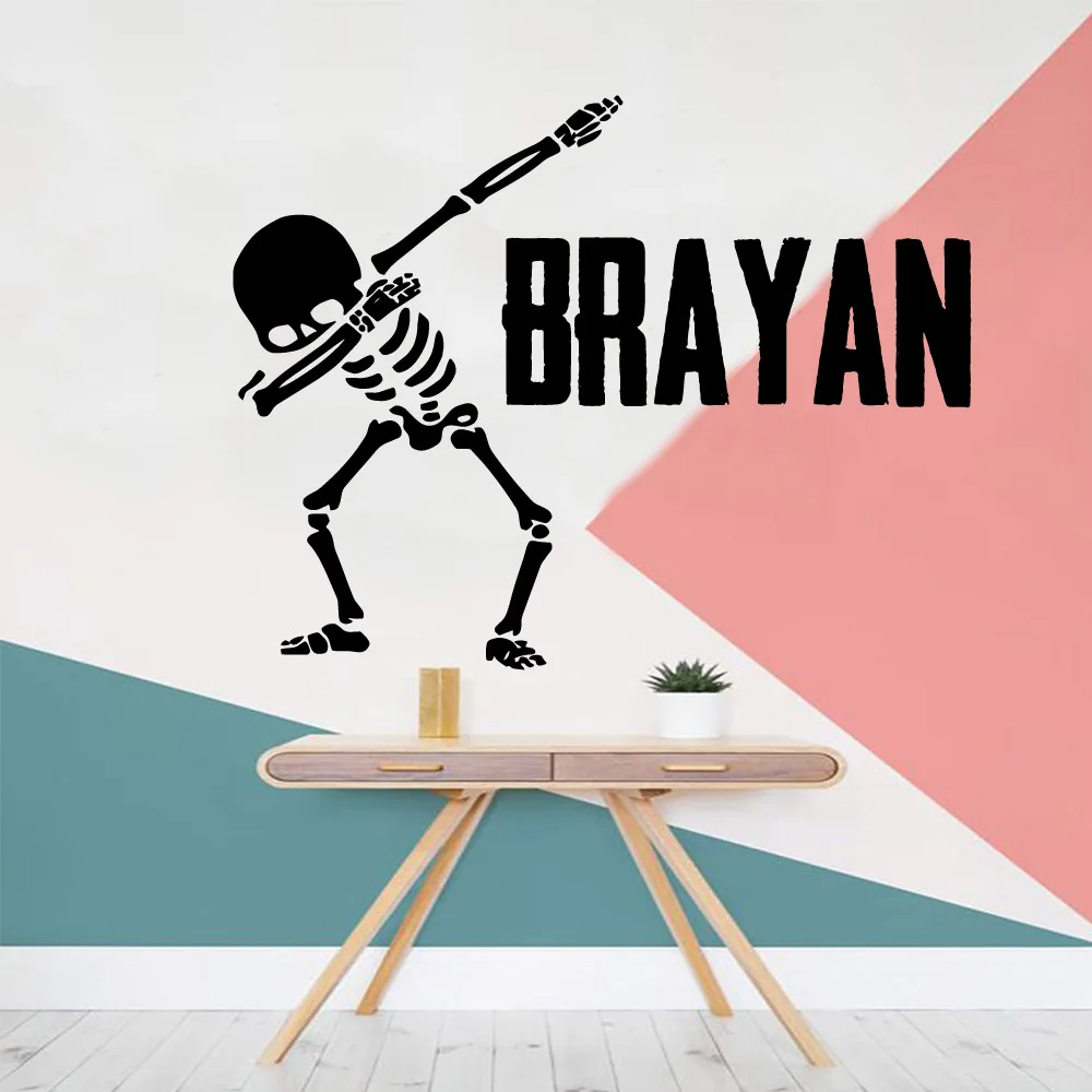 Горячая Распродажа виниловые наклейки на стену с именем заказ украшение для
