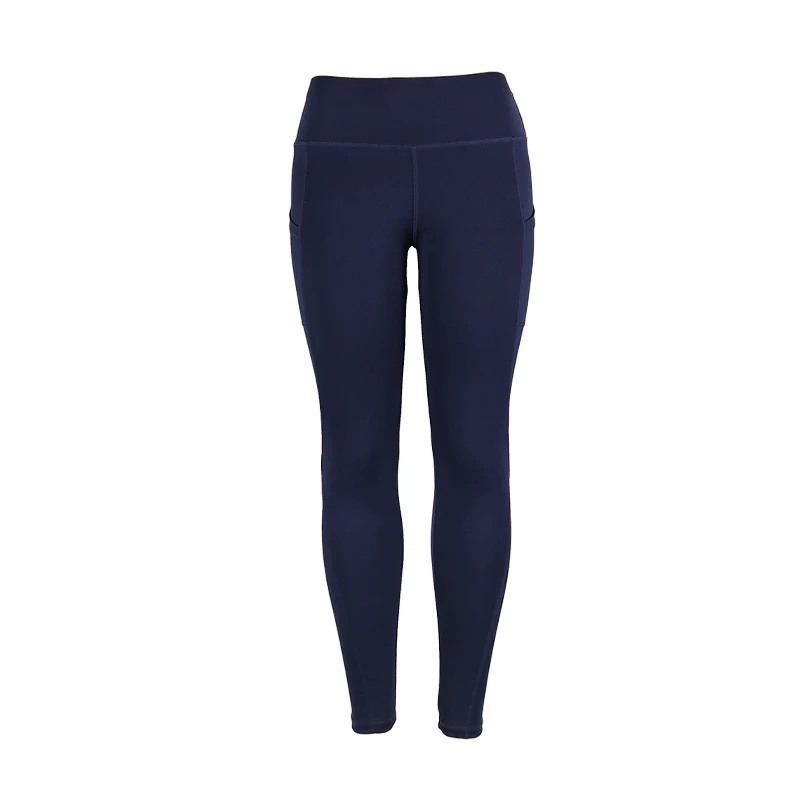Navy blue Повседневные Лоскутные Спортивные Леггинсы с карманами для фитнеса, женская одежда для спортзала, бега, тренировки, йоги, женские Стрейчевые колготки, спортивная одежда - Цвет: Navy blue