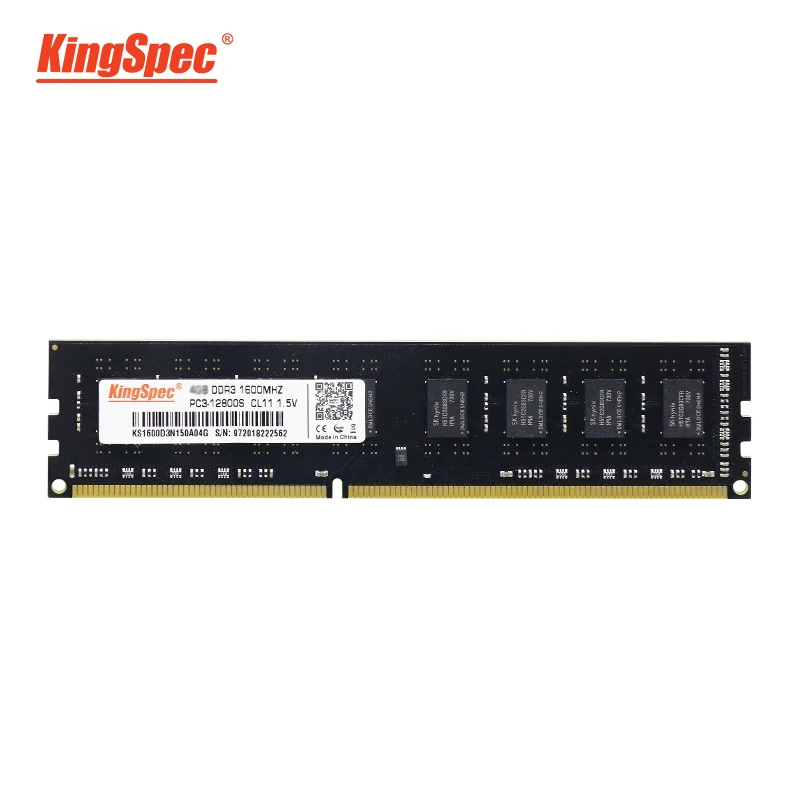 Модуль оперативной памяти KingSpec ddr3 модуль DIMM для настольного ПК ddr 3 1600 МГц ОЗУ 4 ГБ 8