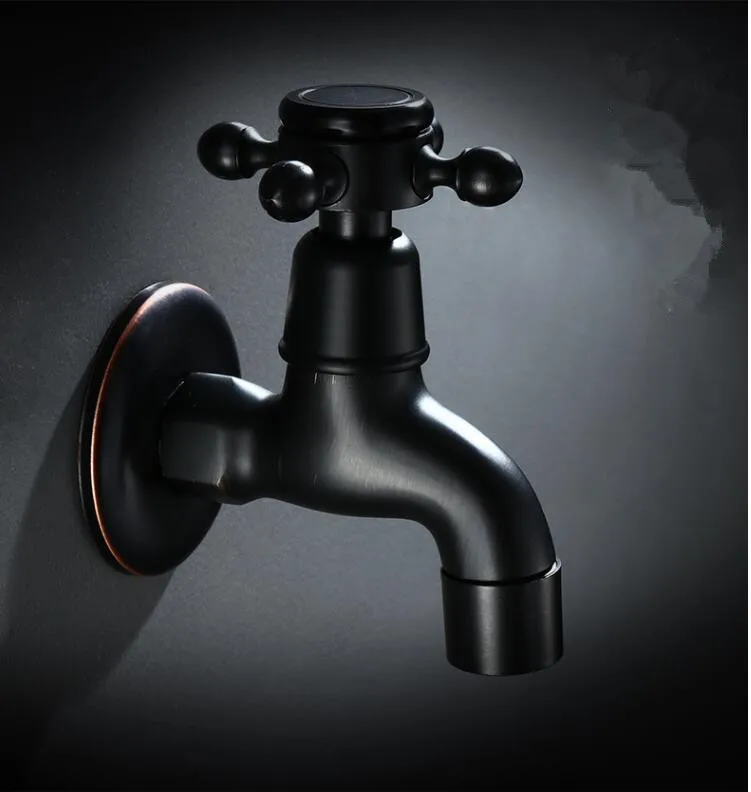 Латунный античный черный Внешний кран для стиральной машины Туалетные биде