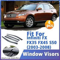 window visor guard for infiniti fx35 fx45 s50 2003 2008 cover trim awnings shelters protection sun rain deflector accessorie