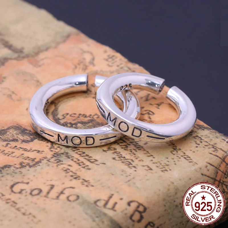 

Мужское Открытое кольцо из серебра 925 пробы, в стиле ретро