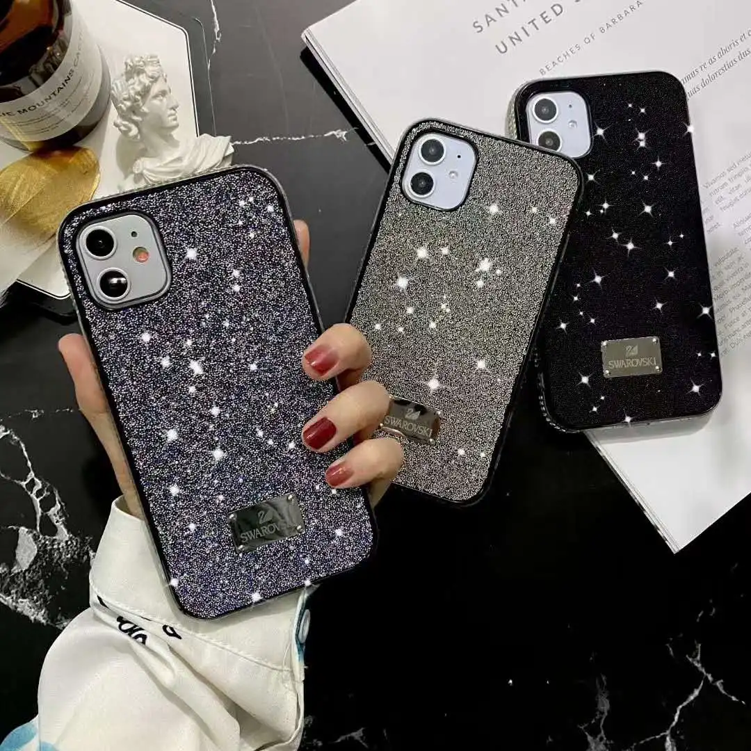 

Luxury Bling Rhinestone Diamond Glitter Case For iPhone 12 Pro Max 11 XS XR Max 7 8 Plus Soft Silicone Sexy Girly Fashion Cover