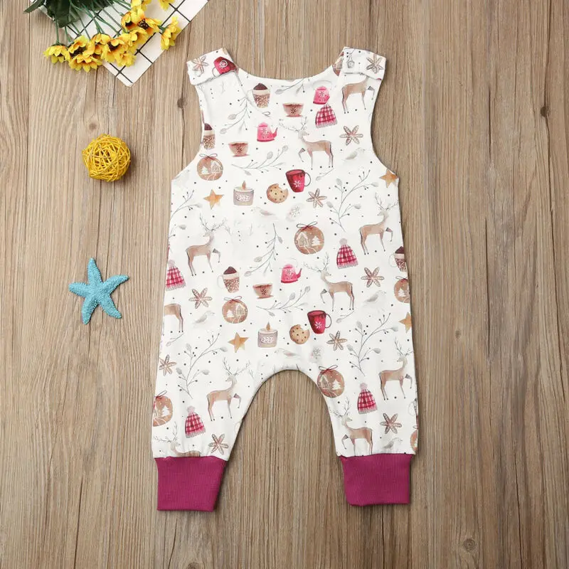 2019 брендовая Рождественская одежда унисекс для новорожденных мальчиков и