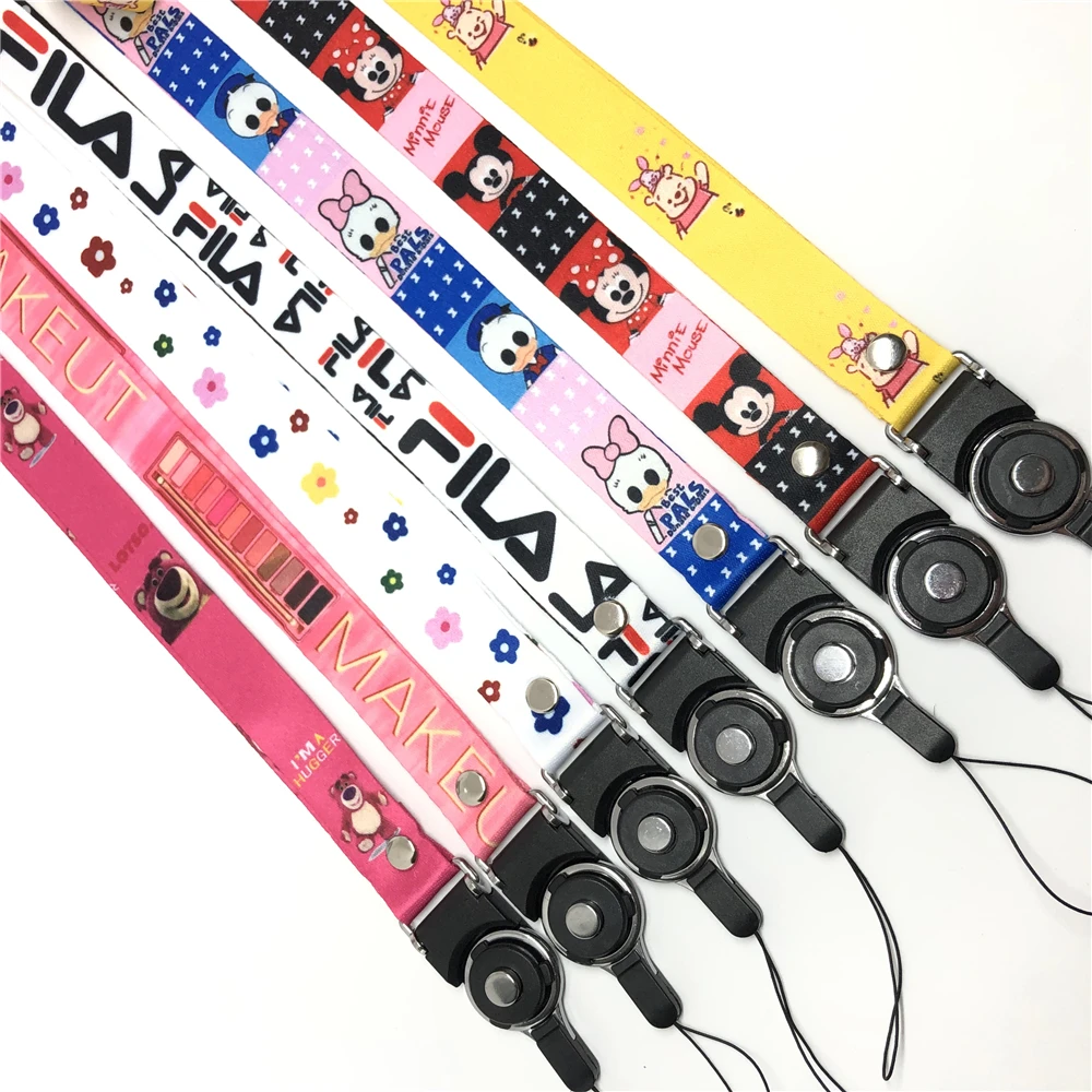 Ремешок для ключей и карт аниме милый мультфильм шейный ремешок ID карта