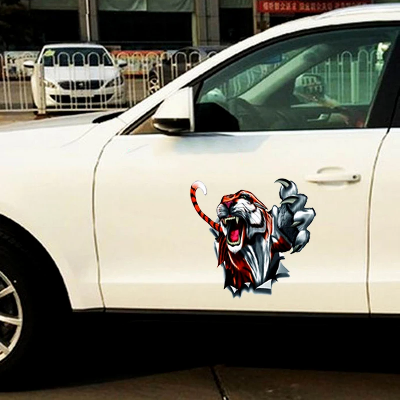 Автомобильные наклейки тигр Тотем Светоотражающие украшения для мотоциклов