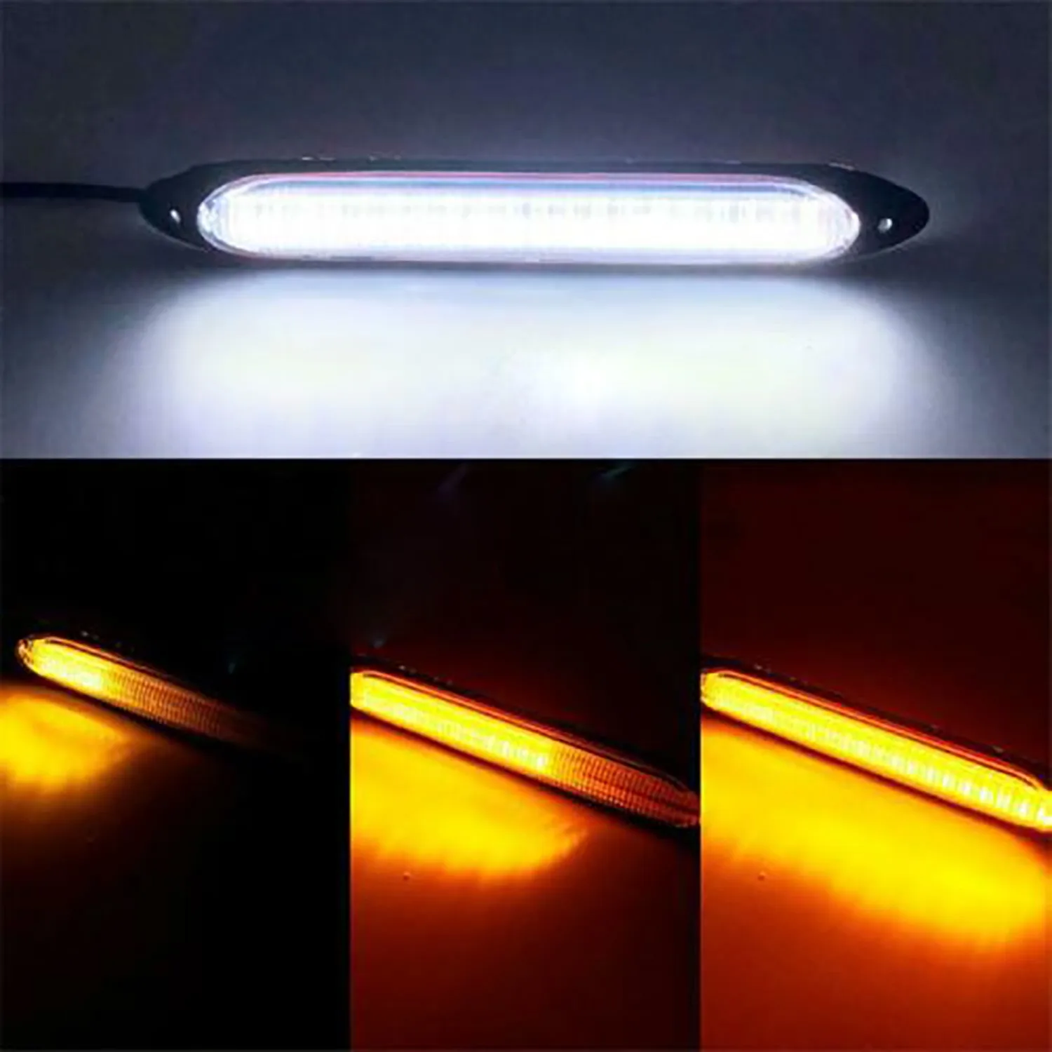 

Sequential LED Strip Waterproof 1Pair Daytime Running Light Replacement
