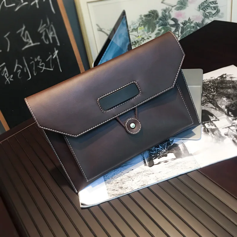 

Men's Vintage Clutch bags Brand PU Leather Clutch wallet women Casual Envelope Clutch Purse Ladies Evening Party Hand Bags male