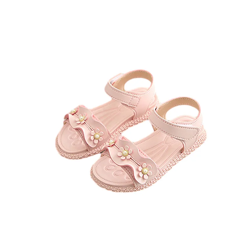 

New Summer Baby Girls casual Sandals, Toddlers Sweet Style Flower Decoration Soft Sole Princess Shoes Non-slip Prewalker