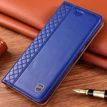 Case for UMIDIGI F2 F1 Flip Plaid style Genuine Leather wallet Cover for UMIDIGI F1 Play Phone cases