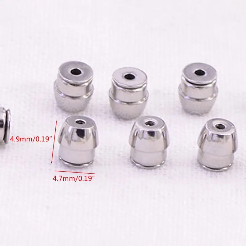 10Pcs Secure Earring Lock Back Ear Studs Nuts Replacement Posts F3MF | Украшения и аксессуары
