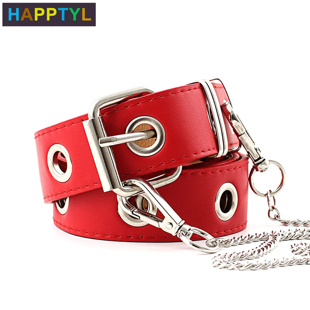 HAPPTYL 1 шт. ремни из искусственной кожи с дырками на талии для девушек и женщин