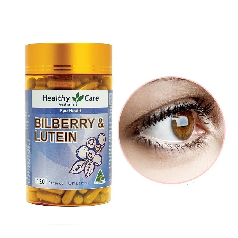 

Australia Healthy Care Bilberry Lutein 120 Capsules Health Eye Function Improve Eyesight Night Vision Darkness Adaption