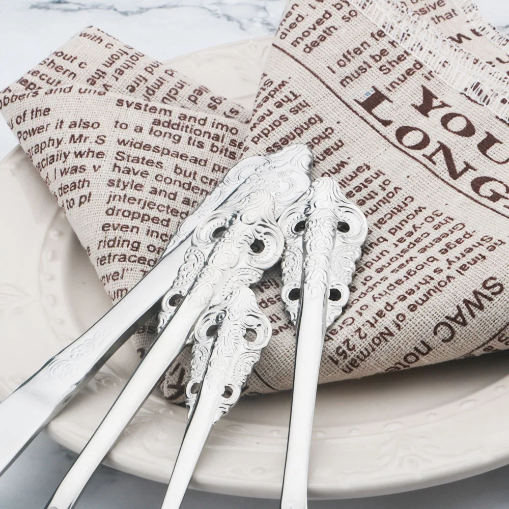 Набор столовых приборов из нержавеющей стали ножи вилка чайные ложки набор