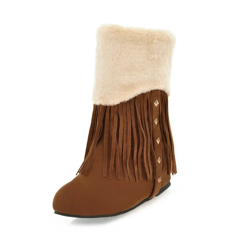 Богемные цыганские богемные этнические ботильоны из искусственной замши с