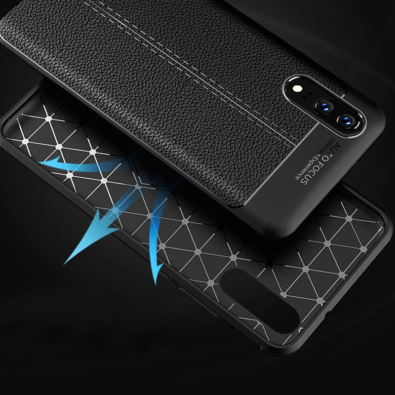 Деловой мягкий гибкий силиконовый противоударный чехол для huawei Honor 7X 6A v9 play mate10 9 pro lite NOVA 2i 7 plus кожаный чехол