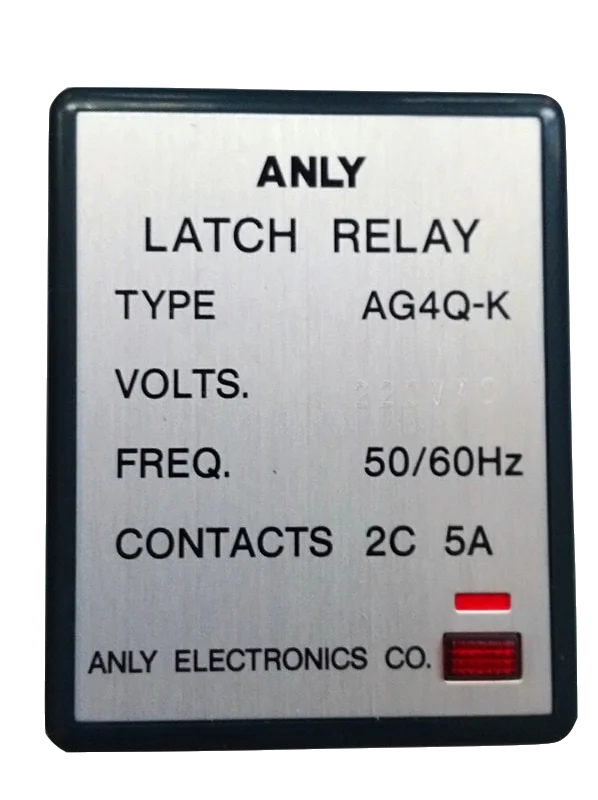 Фото Оригинальное реле с фиксацией ANLY AG4Q-K AG4Q-S AG4Q-J, 220В №1