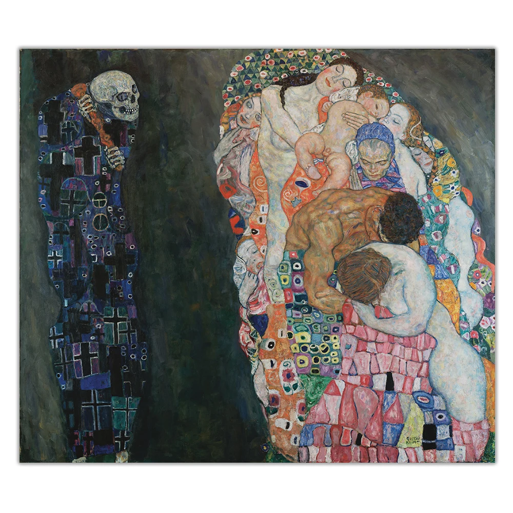 Citon Gustav Климт Death and Life Canvas холст искусство Масляная живопись знаменитый