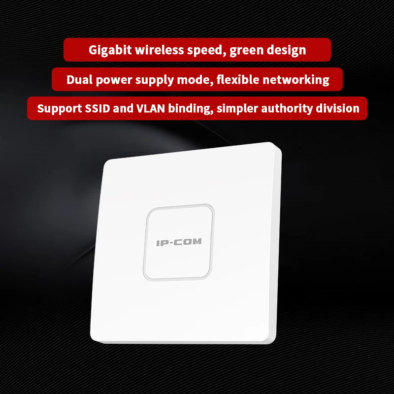

GLW64AP 1350M 11AC Wave 2 Indoor Mount Dual-band Wireless Access Point Wifi Repeater Support DC/PoE Bandwidth Adjustable
