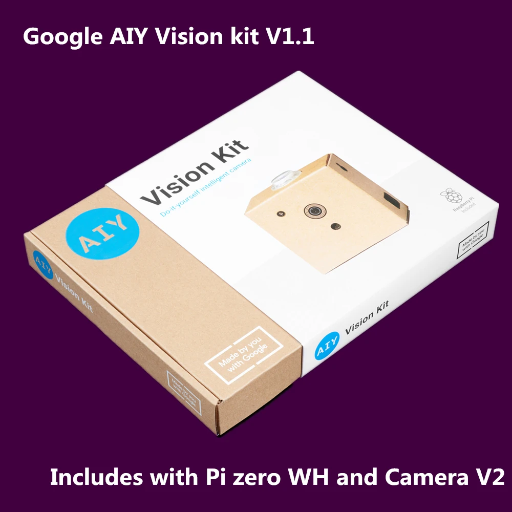 Комплект Google AIY Vision Kit версия 1 включает в себя Raspberry Pi и модуль камеры 2 0 |