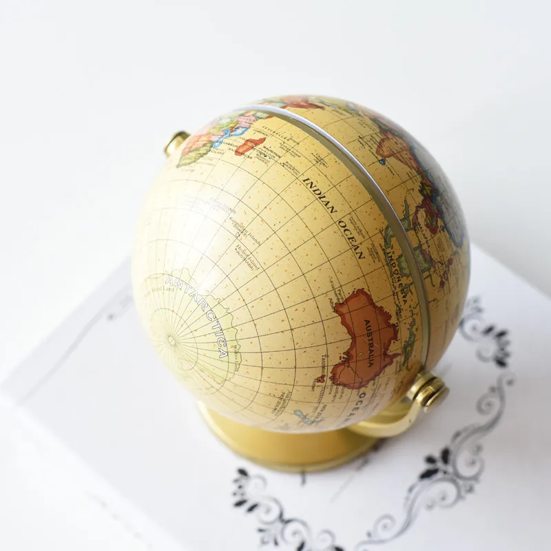 Европейский Простой пластиковый земной шар мир мода ретро английская версия