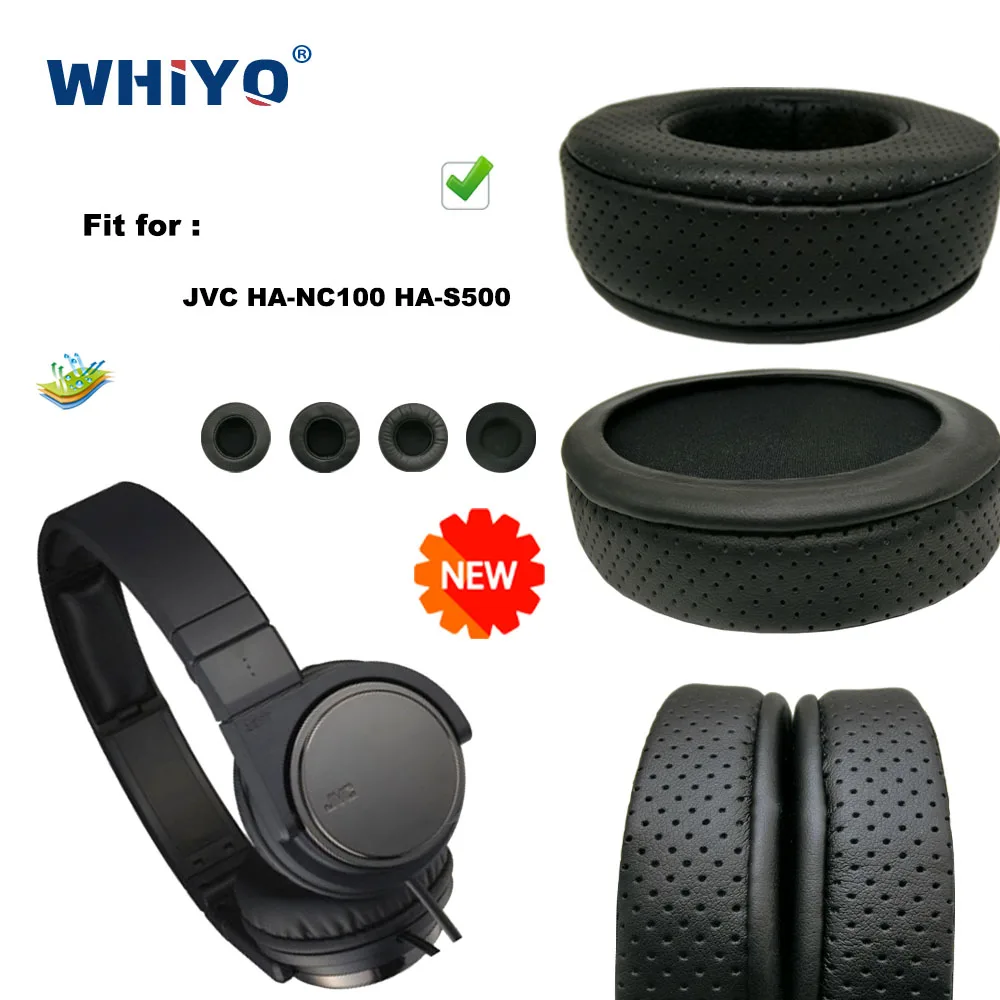 

New upgrade Replacement Ear Pads for JVC HA-NC100 HA-S500 Headset Parts Leather Cushion Earmuff Headset Sleeve Cover