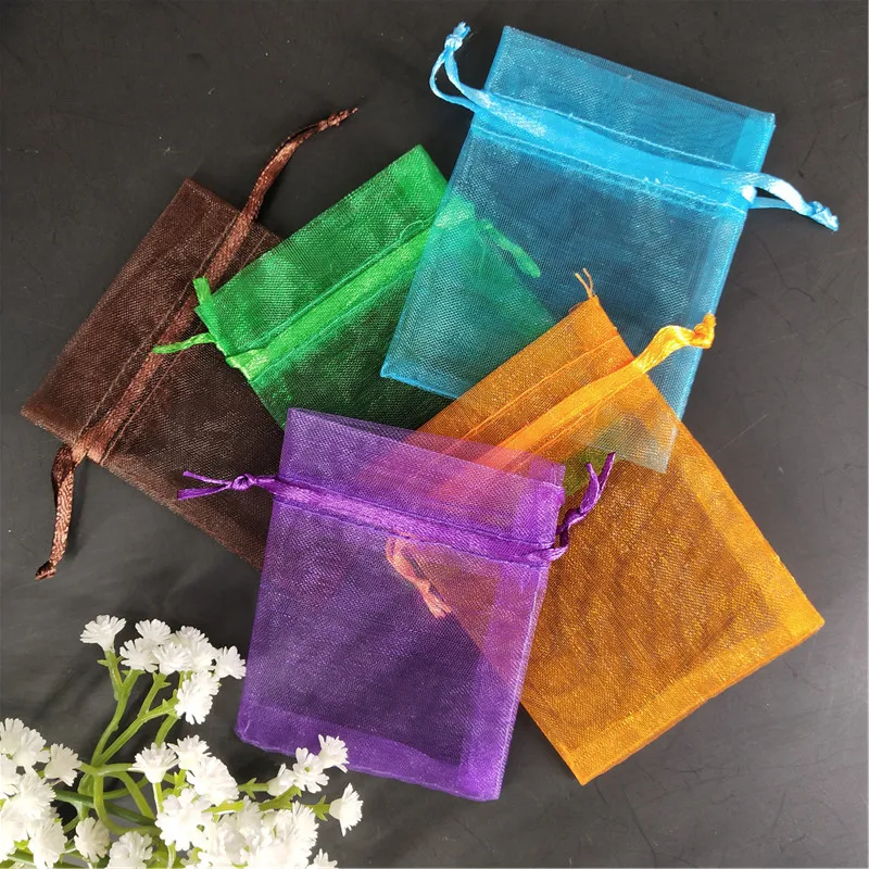 50 шт. Сумка из органзы сумка для ювелирных изделий свадебные украшения