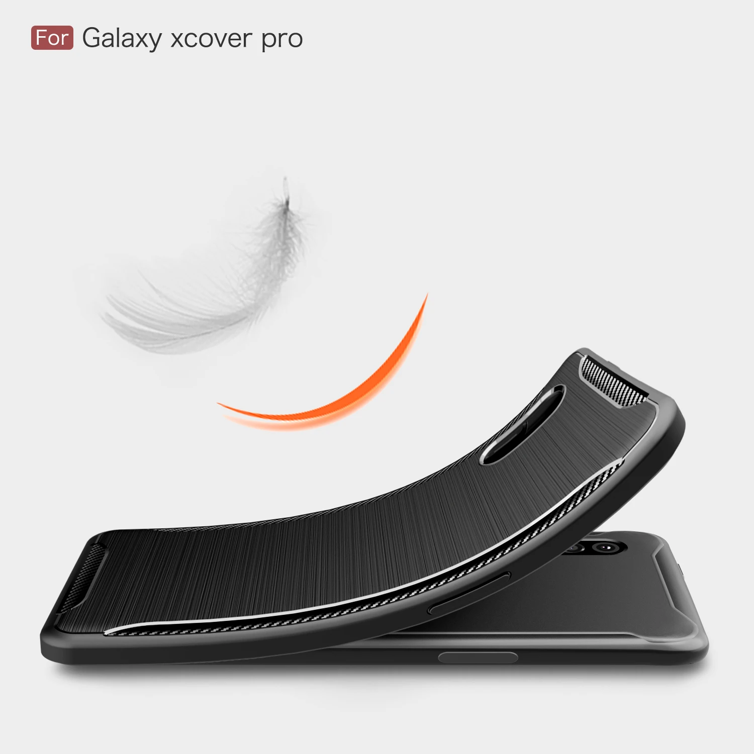 Новый чехол для телефона из углеродного волокна Samsung Galaxy Xcover Pro противоударный