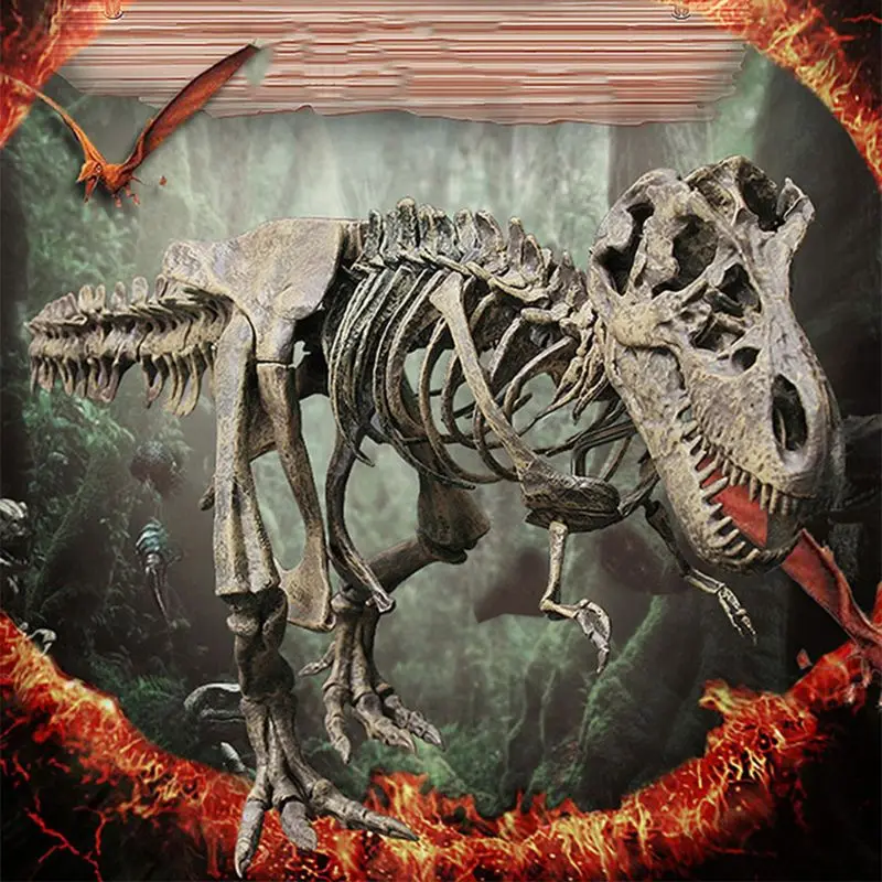 T Rex тираннозавр Рекса скелет динозавра Игрушечная модель животного коллектор супер Декор