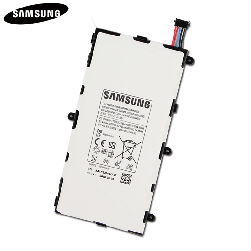 Планшет Батарея T4000E T4000C T4000U для samsung GALAXY Tab3 7,0 T210 T211 T2105 T217A подлинные батареи 4000 мАч