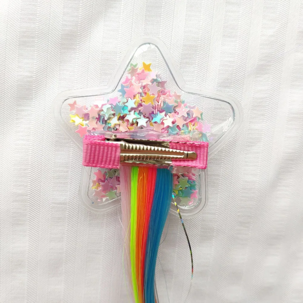 Новые милые Мультяшные зажимы для волос с зыбучим песком девочек заколки