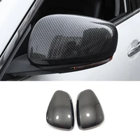 for renault kadjar 2016 2017 2018 2019 car styling abs carbon fibre rear view rearview side glass mirror cover trim frame 2pcs