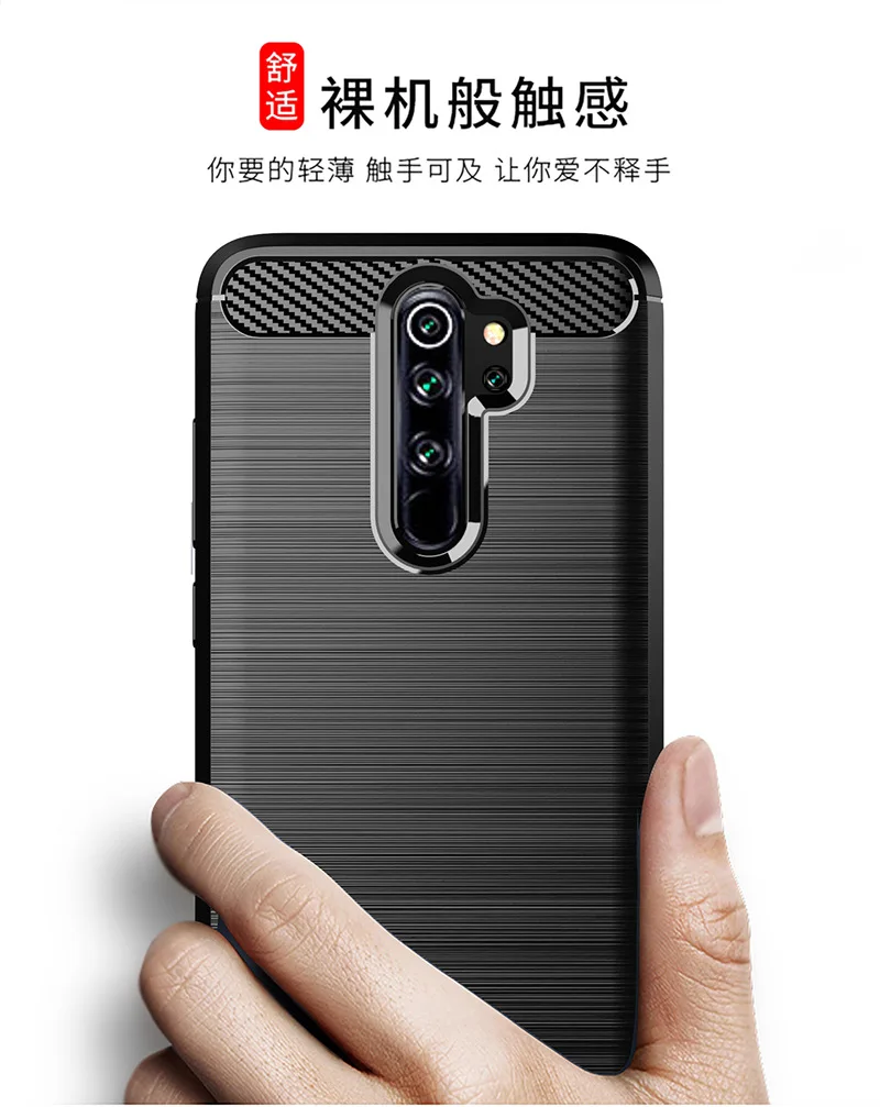 Для Xiaomi Redmi Note 8 Pro Чехол из мягкого углеродного волокна противоударный бампер полная Защита силиконовый чехол Redmi Note 8 Pro