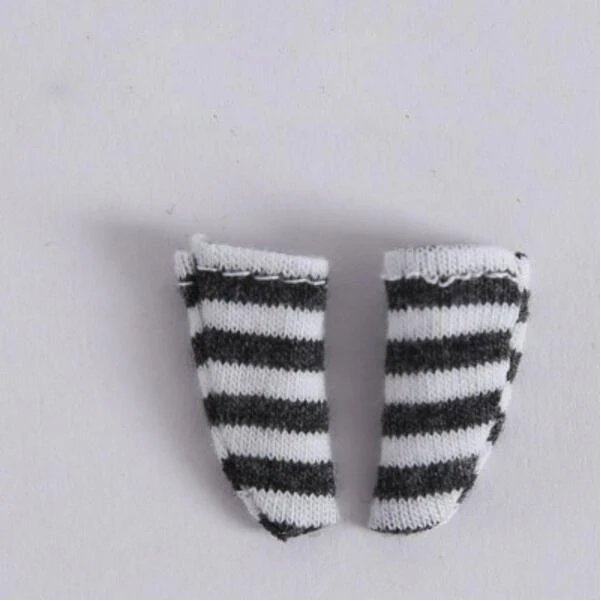 

M0002 children handmade toy 1/12 ob11 Doll blyth BJD/SD doll Accessories colorful Striped short socks 1 pair-1