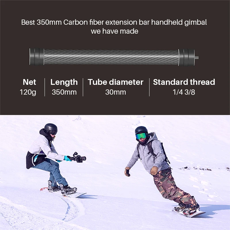 Телескопический Карманный стержень из углеродного волокна для Dji Ronin S Feiyu G6 plus AK2000