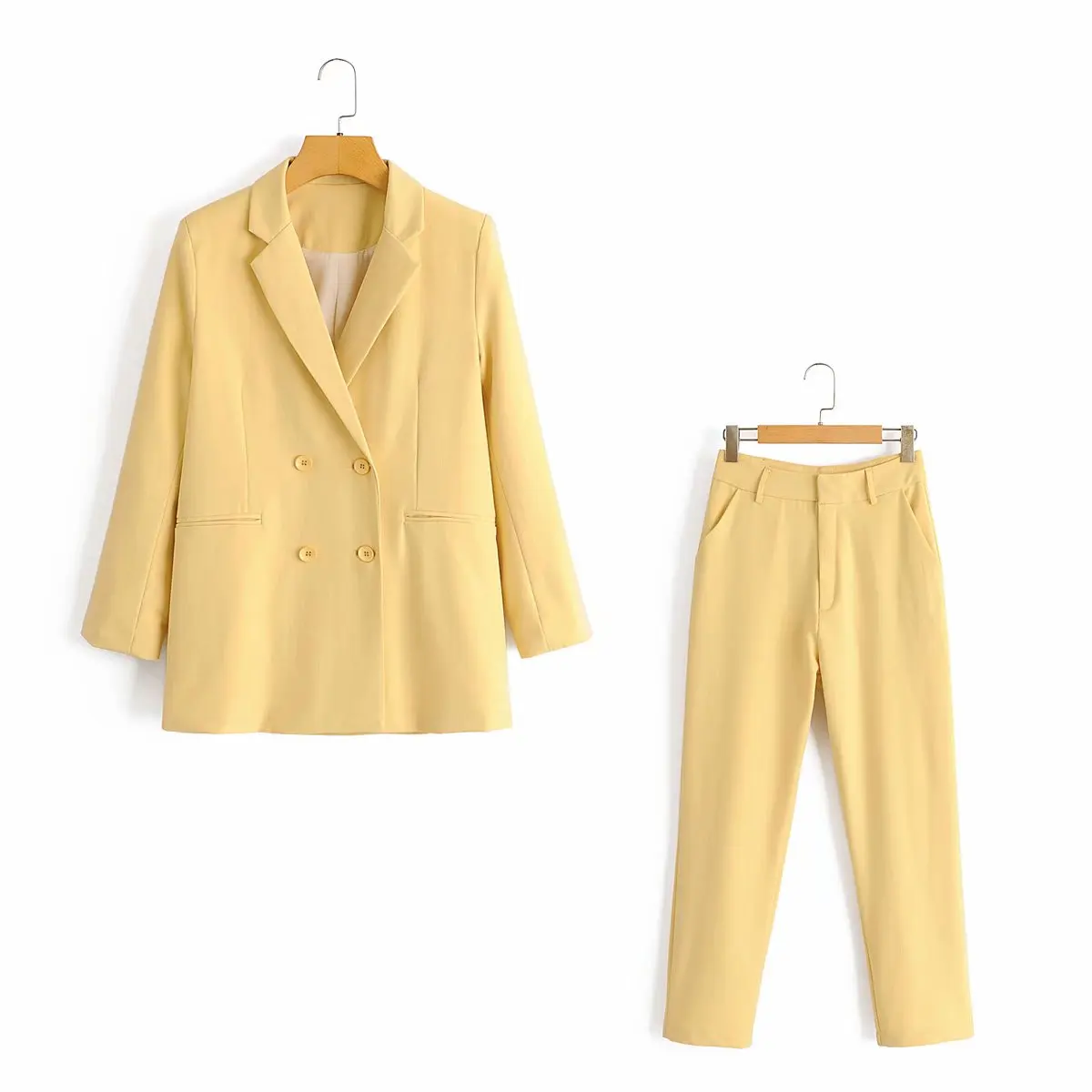 

Lady Spring and autumn new long-sleeved suit jacket casual suit + pants 2-piece set suits for women professional clothes