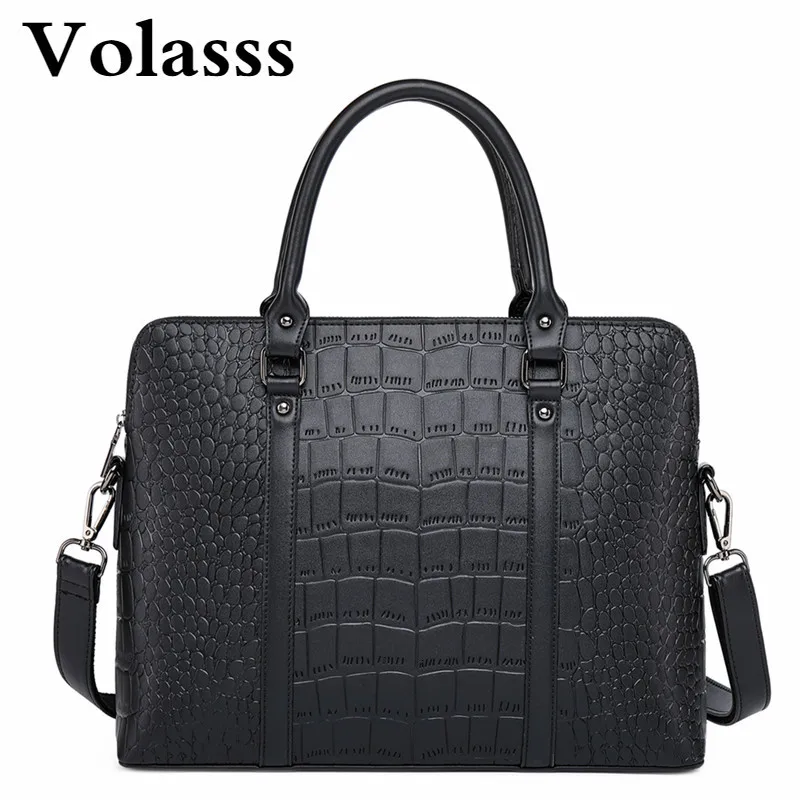 Volasss Women Briefcase Office Shoulder Computer Bag 14