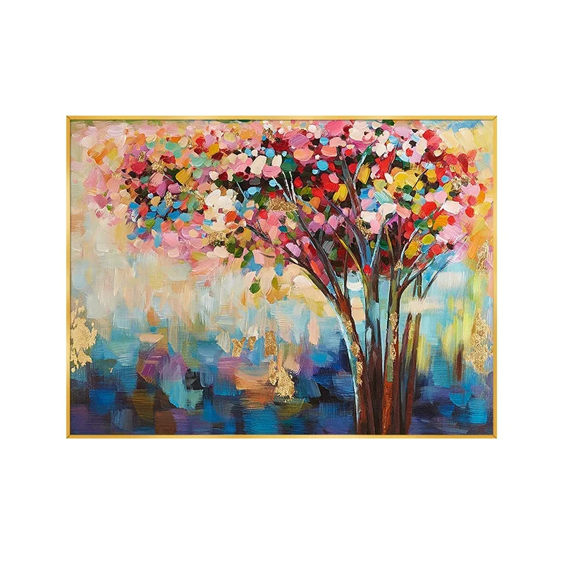 

Handmade Oil Painting Canvas Abstract Modern Wall Art Home Living Room Corridor Porch Decorative Color Painting Frameless Mural