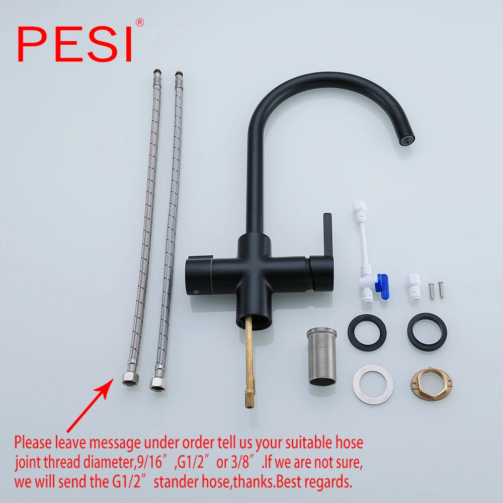 Смеситель для питьевой воды черный изгиб смеситель кухонной раковины вращение