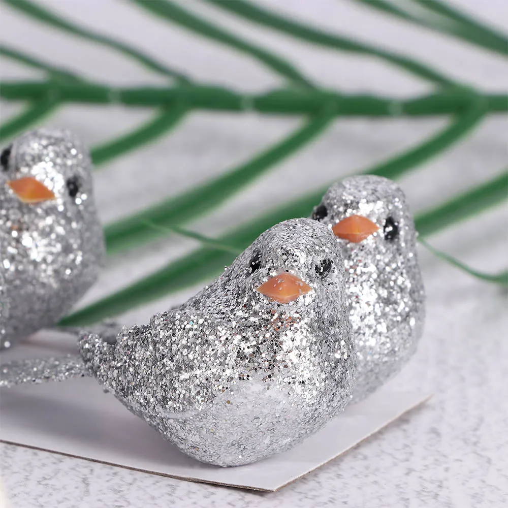 Искусственные Птицы цветы из пеноматериала 4 шт./компл. для украшения свадебной