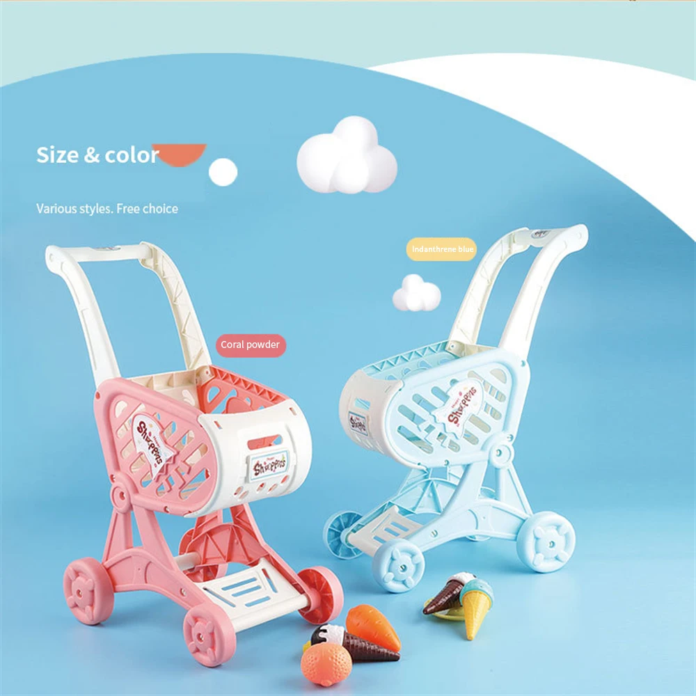 

Children's Play House Toy Simulation Exquisite Shopping Cart Children's Interactive Toys High-quality Materials To Play Safely