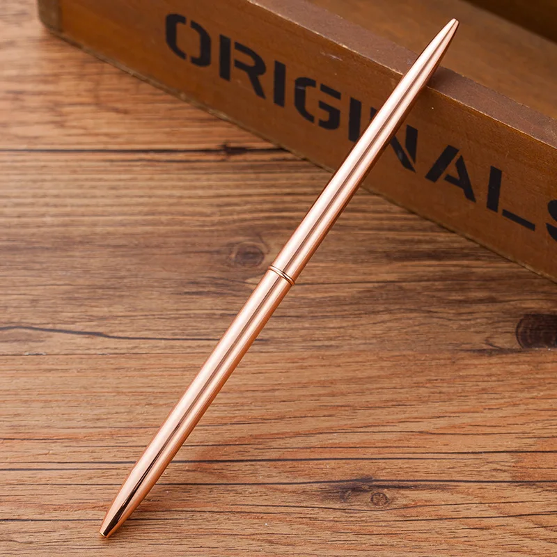 1Pcs Mini Metal Ballpoint Pen Rotating Pocket-size Portable Ball Point Small Oil Exquisite Free Shipping |