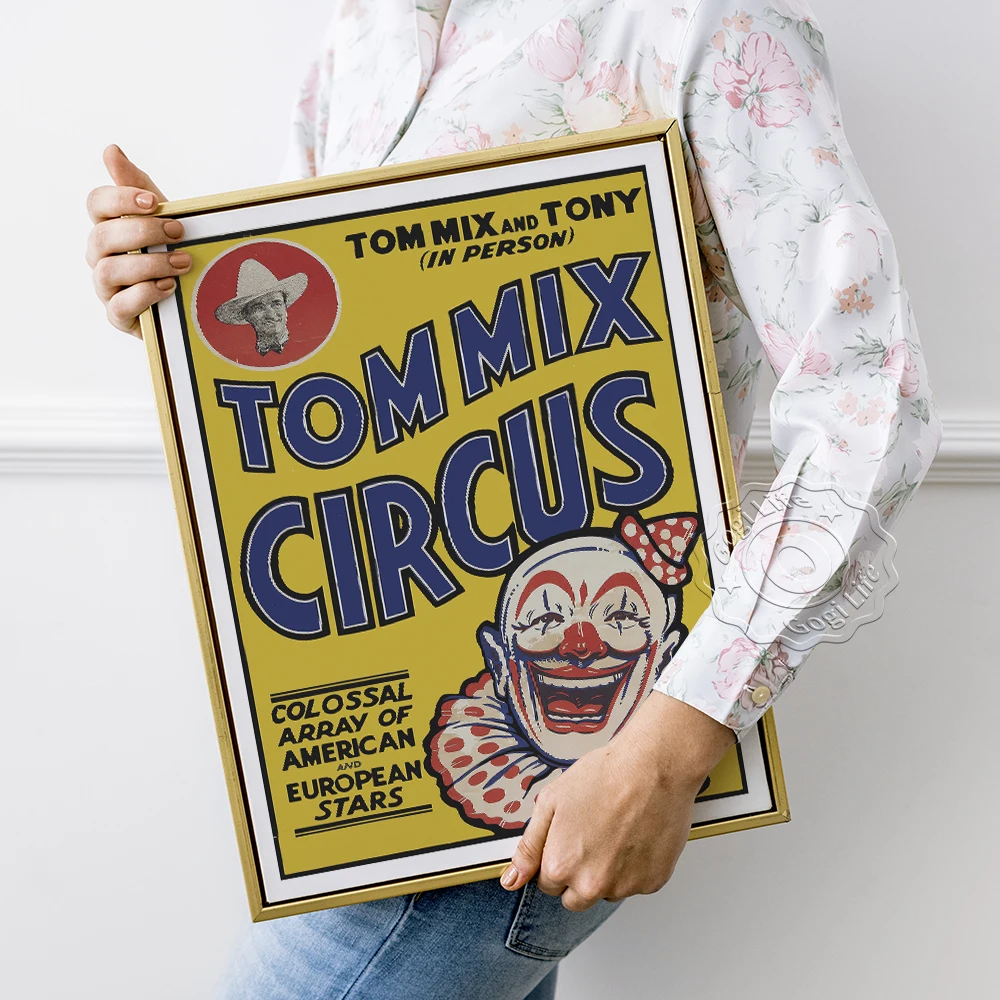 Том микс цирковые рекламные плакаты Tom Mix и Tony In Person художественные принты